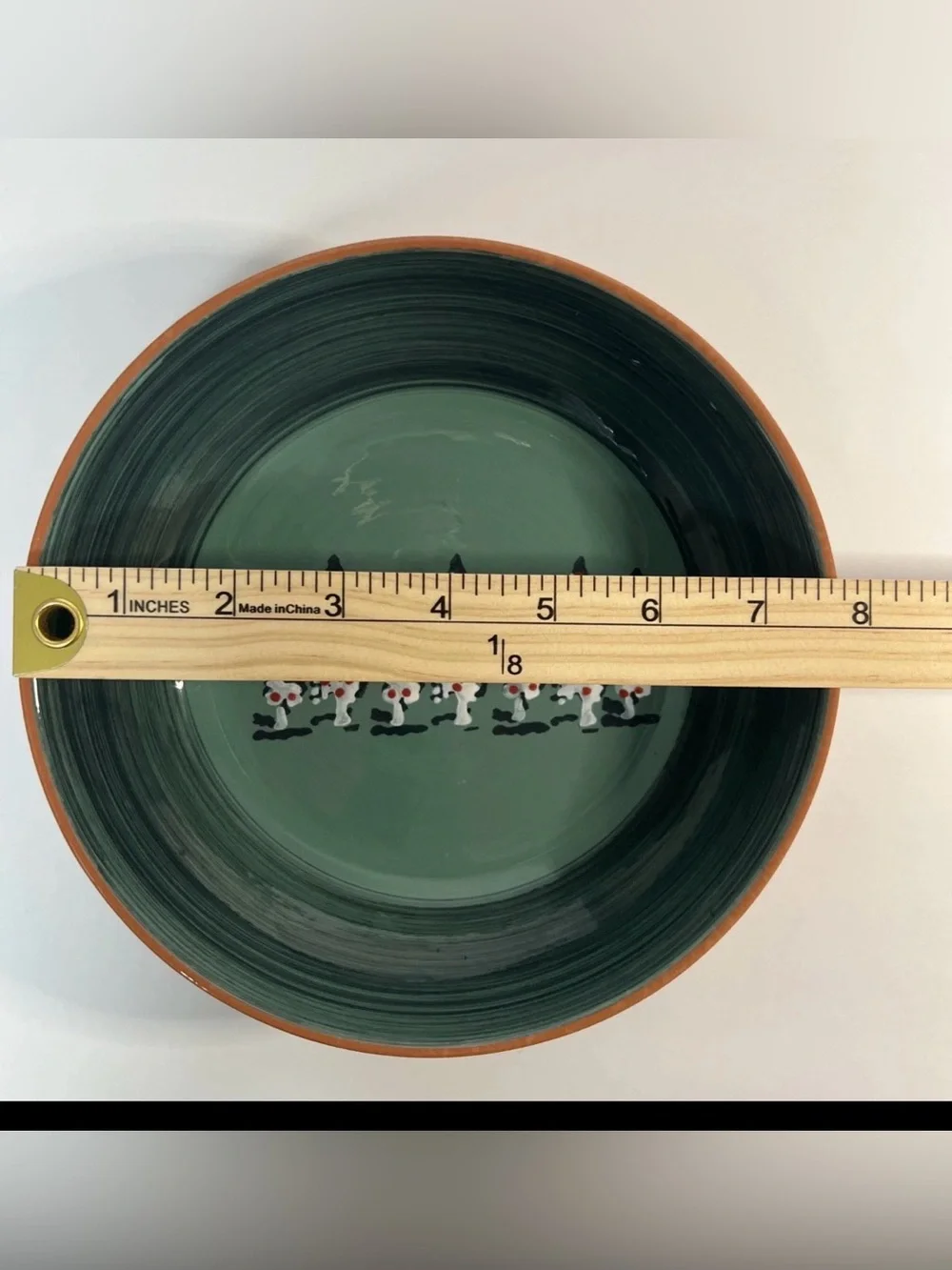 Steward Earthworks HC Accents Christmas Tree Plate & Bowl Set Green Holiday 2003